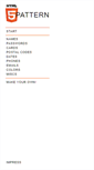 Mobile Screenshot of html5pattern.com